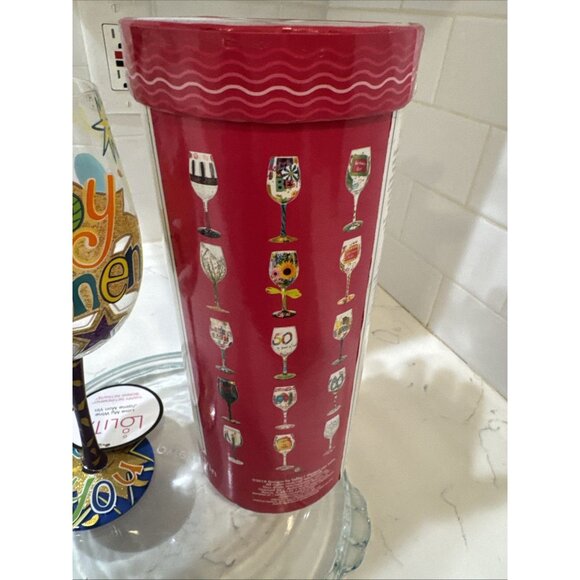 Lolita "Happy Retirement" Wine Glass Hand Painted 15oz “Bonnie Retraite” - Picture 14 of 16